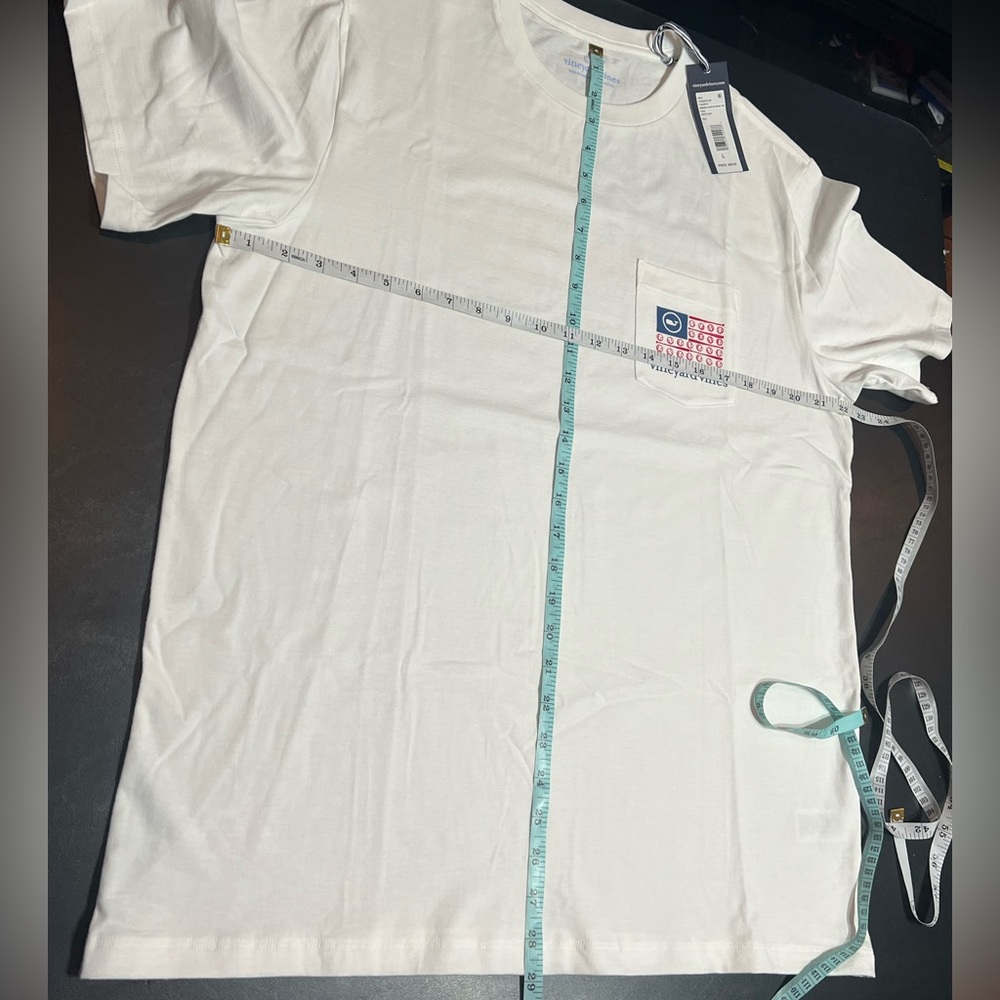 Vineyard Vines Baseball Flag Pocket Tee - Picture 9 of 11
